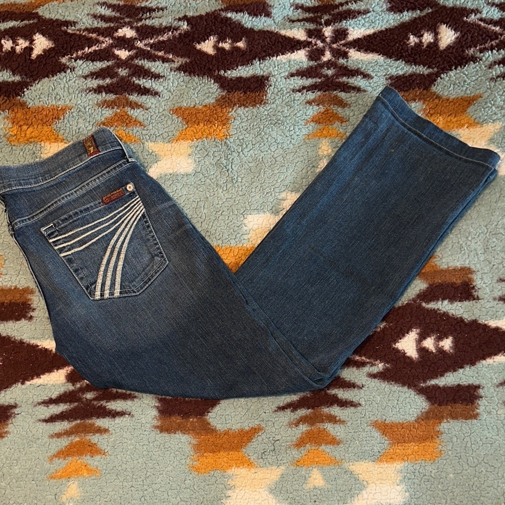 VINTAGE Y2K 7 For All Mankind DOJO 29 x 29 Flare Jeans